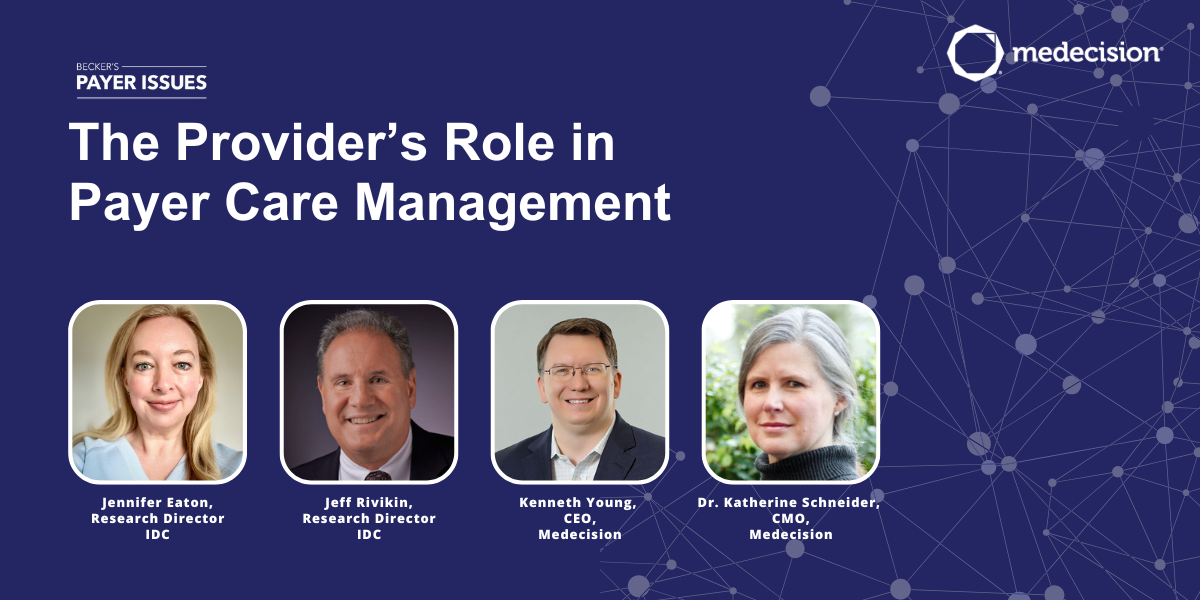 The Provider’s Role in Payer Care Management Webinar